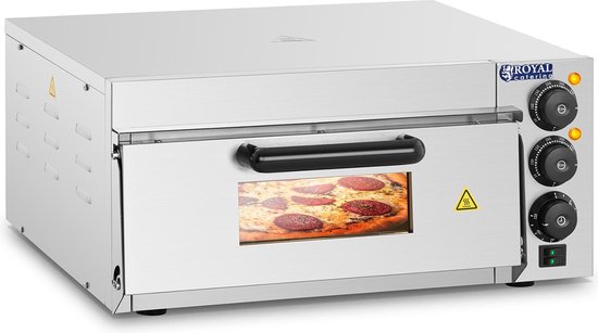 Pizzaoven - pizzasteen - 1 kamer - 2000 W - Royal Catering