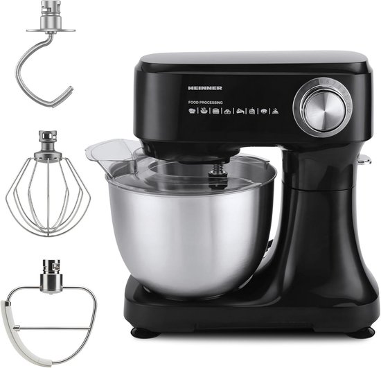 Planetaire Keukenmachine met 600W Vermogen en RVS Kom van Merkloos