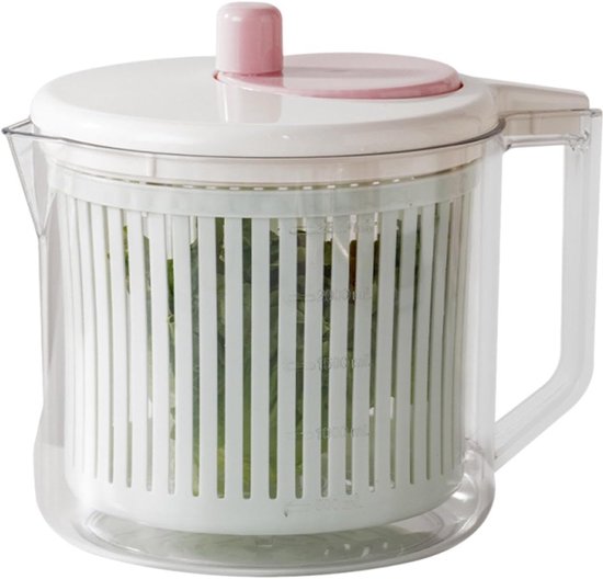 Plantaardige centrifuge - Afdruiprek groenten - Maaltijd bereiding - Multifunctioneel ontwerp - 25 x 20 x 20 cm - Groen