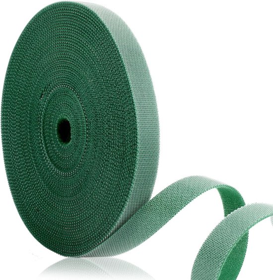 Plantbindband 10m 12mm Grasgroen Zelfklevende Tape voor het Binden van Planten aan Bomen en Steunen van Merkloos
