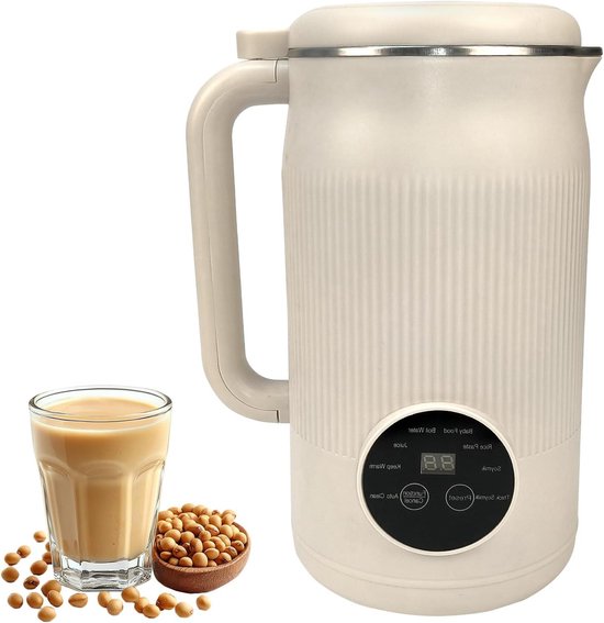 Plantenmelk Maker - Notenmelk Machine - Gezonde Dranken Maken - Automatische Reiniging - 1200ml Capaciteit - Rood