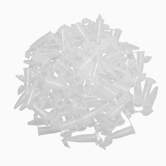 Plastic Centrifugebuizen - EP Buisjes - Laboratorium Werk - Bodempunt Ontwerp - 1.5 ml 100 stuks - Duidelijk van Merkloos