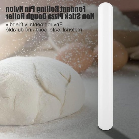 Plastic Deegroller voor Bakken - Nylon Rolling Pin voor Fondant en Deegaccessoires, Keukenhulpmiddel voor Bakliefhebbers