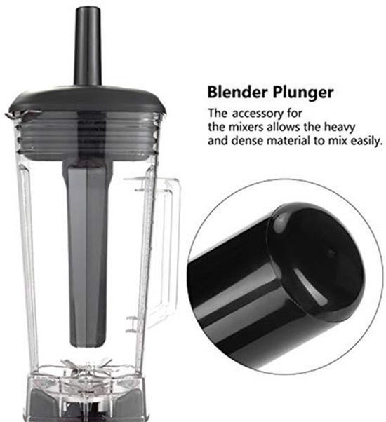 Plastic Stick Plunjer Blender, Geen Schadelijke Stoffen Blender Versneller Mixer Tamper voor Keuken voor Mixer van Merkloos
