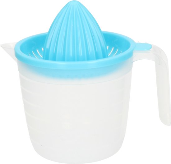 Plasticforte Sinaasappelpers/citruspers - Handmatig - kunststof - 16 x 15 cm - creme wit van Merkloos