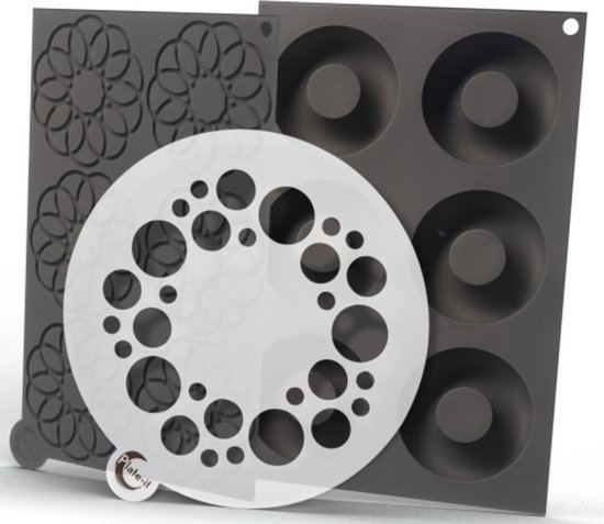 Plate-it sjablonen Circle - 3-delige set