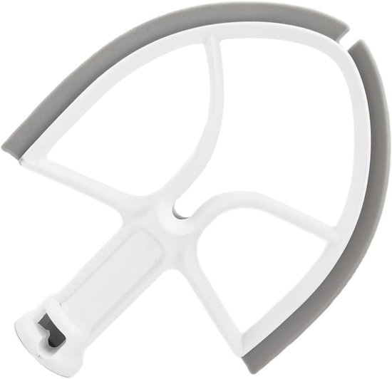 Platte Kop Garde Accessoire voor 5QT Keukenmachine met Siliconen Rand van Merkloos