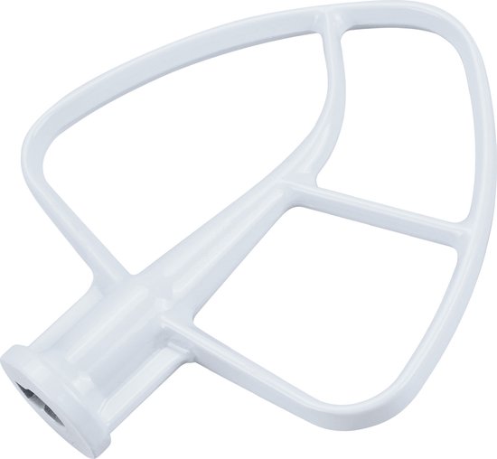 Platte Mixer K45B voor KitchenAid 4,5-5 Quart Tilt-Head Stand Mixers Artisan & Classic Series van MMOBIEL – Aluminium Opzetstuk Keuken – Platte Deegklopper Accessories – Enkel Handwas van MMOBIEL
