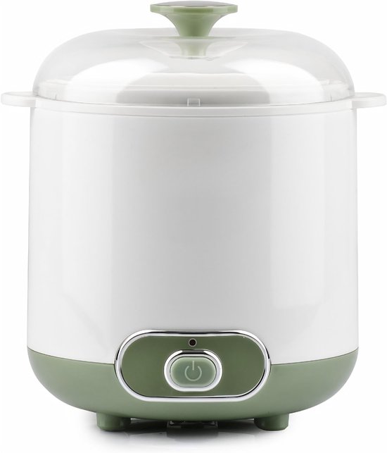 Ploutos® Yoghurtmaker - Voor Gezonde Homemade Yoghurt - Compacte Keukenmachine - Wit/Grijs - 19cm x 17cm x 22cm