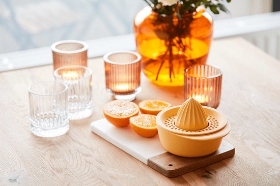 Point Virgule citruspers uit PLA geel van Point-Virgule