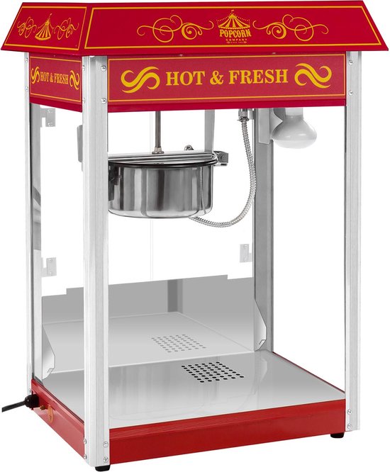 Popcornmachine - Retro design - Rood - Royal Catering