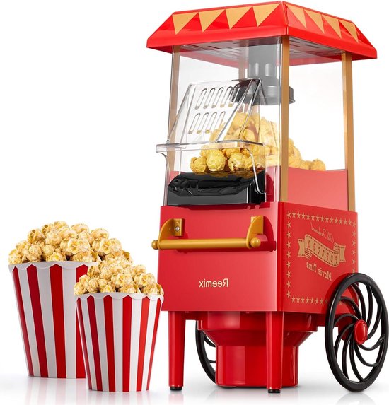 Popcornmachine retro popcornmaker - html content toegevoegd Popcorn machine