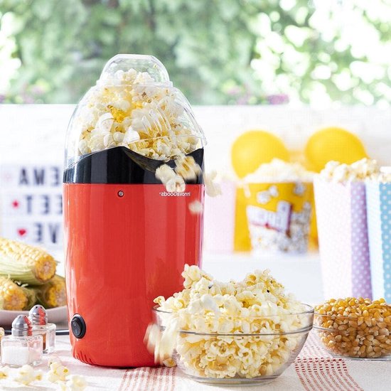 Popcot Popcornmaker op hete lucht - Gezonde popcorn bereiden - Compact en draagbaar - Thuis en bioscoop - Snelle popcorn met hete lucht