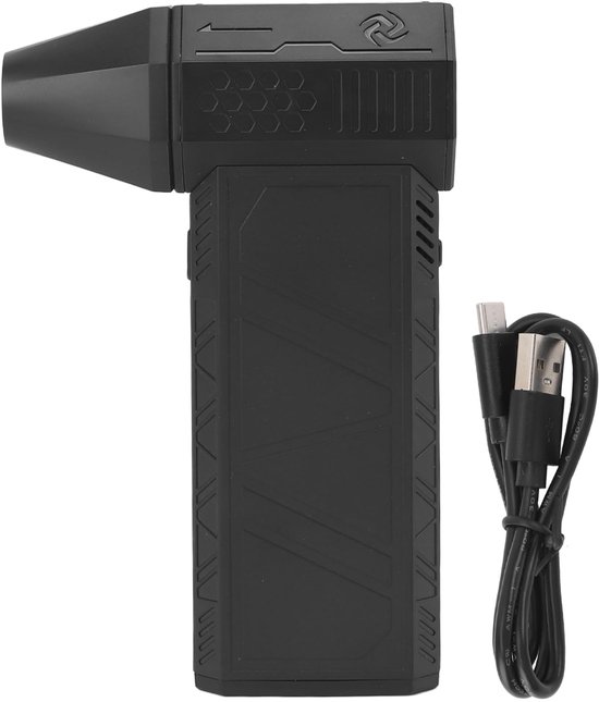 Portable Compact Hand Blower with Brushless Motor, Rechargeable Battery, Turbo Air Flow for Cooling, Versatile Use for Outdoor Activities van Merkloos