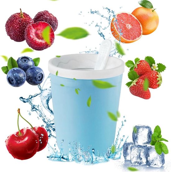 Praktische slush-beker met pollepel - gemakkelijk te reinigen - slushy maker - zonder stroom - binnen en buiten - ideaal van Merkloos
