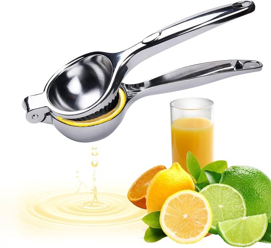 Premium Citroenpers van Zinklegering - Handmatige Citrusjuicer voor Keuken - Ideaal voor Citroen en Limoen Sap van premium
