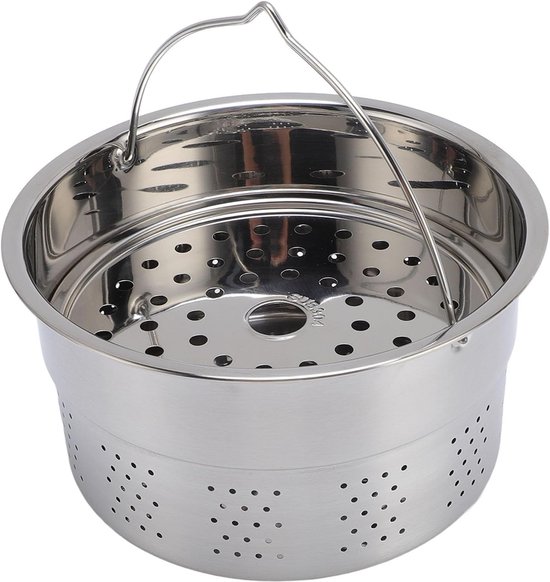 Premium Stoommandje voor TM5 TM6 Blender, Roestvrijstalen Constructie, Makkelijk Schoonmaken, Ideaal voor Kookliefhebbers en Gezond Koken