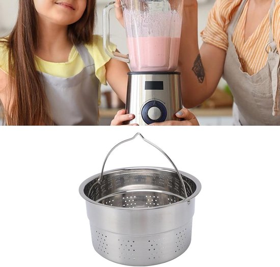 Premium Stoommandje voor TM5 TM6 Blender, RVS Constructie, Eenvoudig Schoonmaken, Perfect voor Kookliefhebbers en Gezond Koken van Merkloos