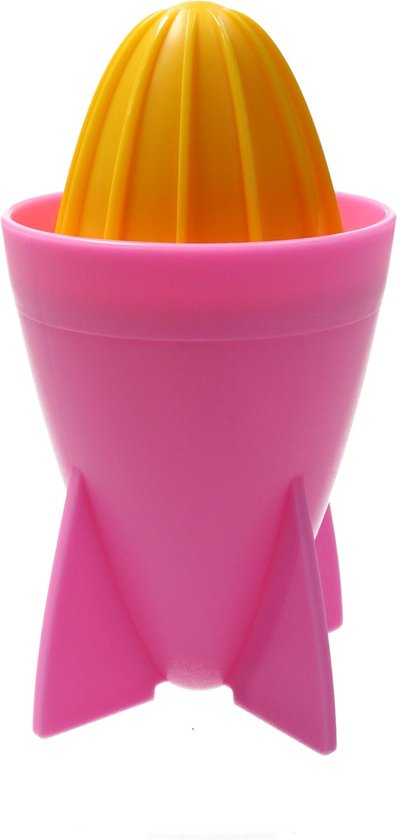 Present Time Citruspers - Sinaasappelpers 18cm - Juicer Rocket - Matthias Zschlager Design - Sapmaker - Roze van Present Time (Pt,)