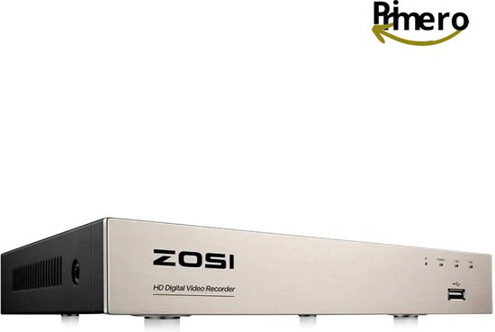 Primero - Beveiligingscamera - Beveiligingscamera's binnen - Beveiligingscamera's buiten - Buiten camera met nachtzicht - Home Security Systeem - Motion detector - Wifi camera's - 8 camera's - Zwart van Primero