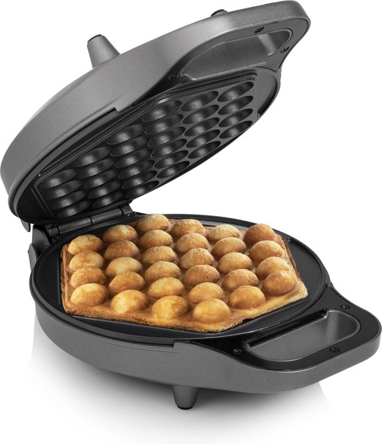 Princess 132465 Bubbelwafelijzer - Bubble wafel - Zeshoekige wafel - Roteerfunctie - 700W - IJshoorn maker - Anti aanbaklaag van Princess