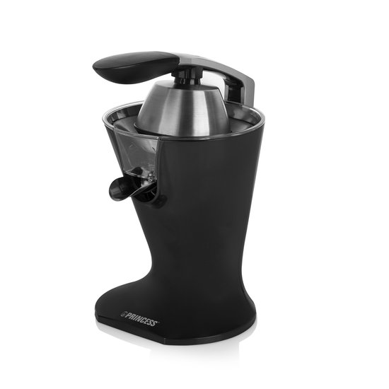 Princess 201857 Elektrische Citruspers - Juicer - Zwart - 300 Watt - RVS Pulpfilter van Merkloos