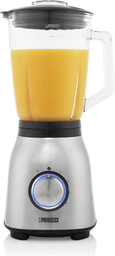 Princess 212091 Blender RVS 1000 – vier snelheidsinstellingen – 1.5 L van Princess