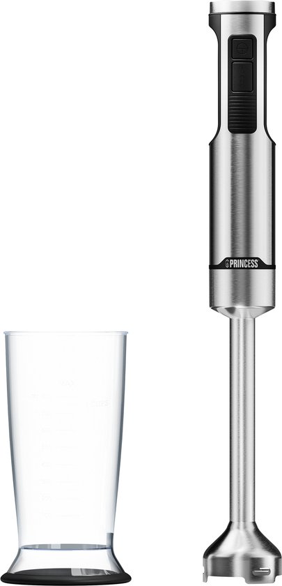 Princess 221233 Staafmixer Prof XXL - Roestvrijstalen staaf - 1500 Watt - Extreem krachtige en sterke staafmixer - 4-bladig roestvrijstalen mes - van Merkloos