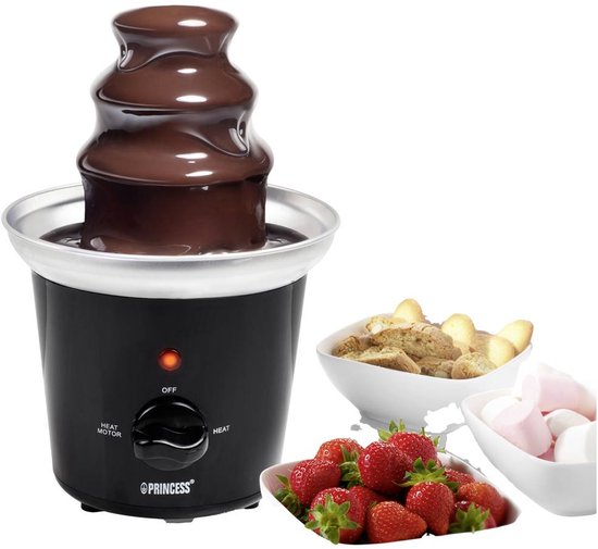 Princess 292994 Chocoladefontein - Chocolade fondue - 3 Lagen - Warmhoudfunctie