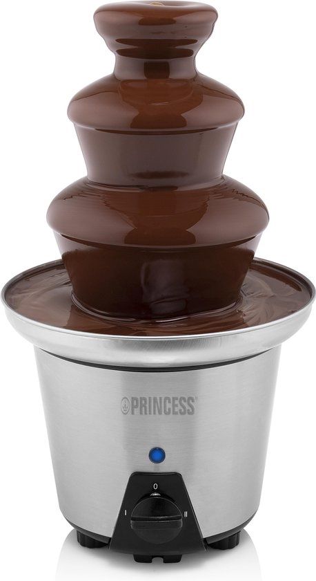 Princess 292998 Chocoladefontein XL - Chocolade fondue - 3 Lagen - Warmhoudfunctie