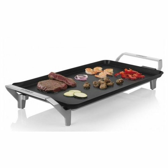Princess Bakplaat 103110 - Table Chef Premium - Grillplaat - Gourmet - Groot 46x26 cm - 2500W - Regelbare thermostaat - 1.5 meter snoer - Teppanyaki - Dubbel verwarmingselement - Extra snel warm
