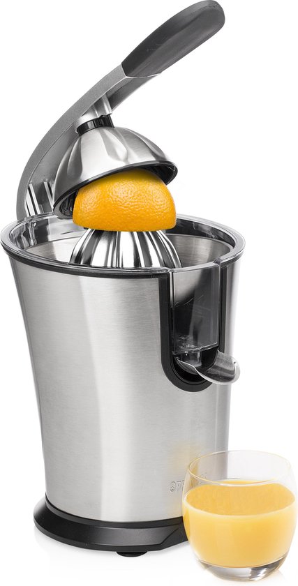 Princess Master Juicer Pro 201860 – Elektrische Citruspers - Sinaasappelpers - Fruitpers - Professioneel - 300 Watt - RVS perskegel - instelbaar pulpfilter van Merkloos