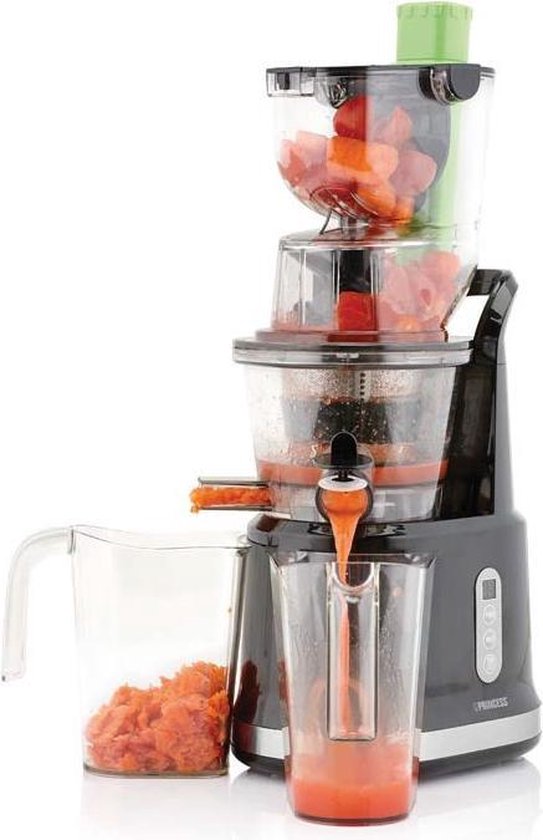 Princess Slowjuicer 202045 - Sapcentrifuge - Juicer - Extra grote vulopening - Hoge sapopbrengst van Princess