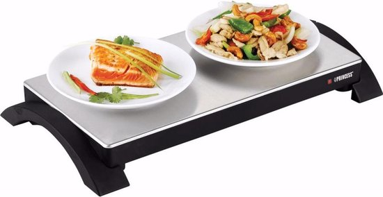 Princess Warmhoudplaat 312295 - Draadloos te gebruiken - Oplaadbaar Rechaud - Bordenwarmer - Buffetverwarmer - 1000W