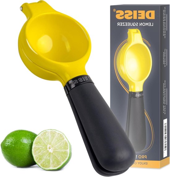 Pro Heavy-Duty Metalen Citruspers - Maximale Juicextractie Handpers met Ergonomisch Antislip Ontwerp - Handmatige Citruspers voor Limoenen en Citroenen van Pro
