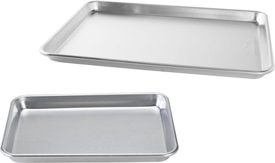 Professionele Bakplaat Set Half en Kwart Formaat - Duurzaam Aluminium