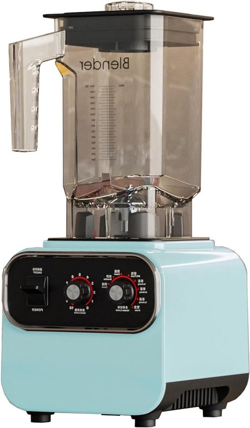 Professionele Blender - Keuken Blender - Shakes En Smoothies Maken - 10 Snelheden Instelbaar - 2 Liter Kan - Blauw