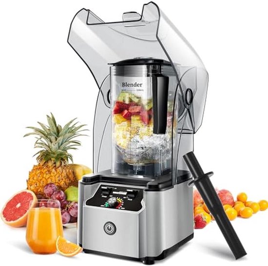 Professionele blender met stille klankbehuizing - 2200 W, zelfreinigend, krachtige prestaties van Merkloos