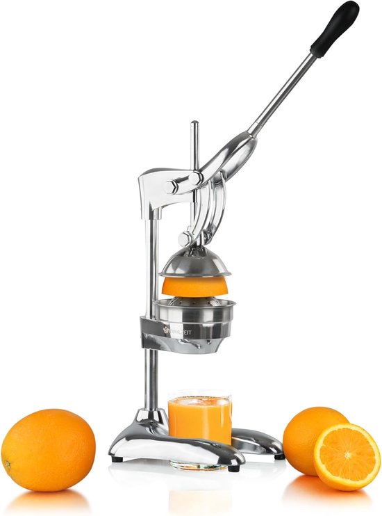 Professionele Citruspers RVS - Hand Citruspers voor Sinaasappel, Citroen en Limoen - Krachtige Vruchtensapcentrifuge van Merkloos