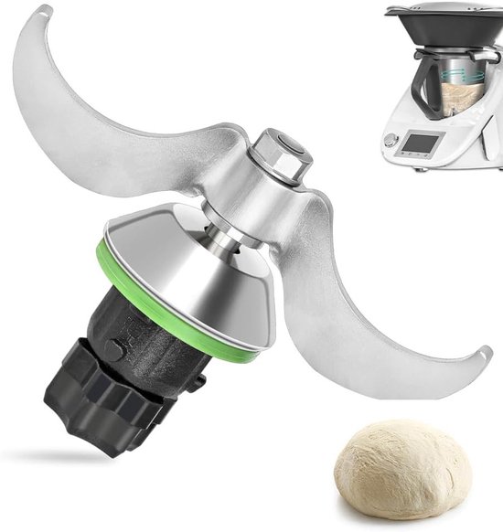 Professionele Deegmes voor Thermomix TM6 TM5, RVS Bakmes voor Zware Deegbereiding, Vervangingsonderdeel voor Koken en Bakken van Merkloos