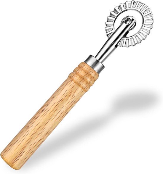 Professionele Gebak Cutter voor Pasta en Ravioli - Keuken Gadget voor Pizza Maken - Zinklegering Deegroller en Knoedel Maker - Ideaal voor Noedels - 561518_1-SALZZ-F van Salzz Gifts