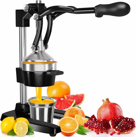 Professionele Gietijzeren Citruspers voor Sinaasappels, Citroenen en Meer - Krachtige Handpers