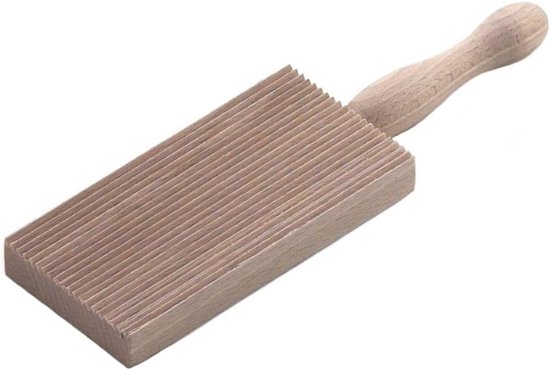 Professionele Gnocchi Houten Paddle Ridge Board Pasta Maker 2,4x4,8" (6x12 cm)