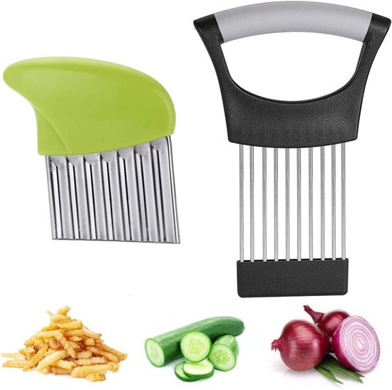 Professionele groentesnijder en aardappelschiller voor uien, appels, komkommers en meer keukenhulp