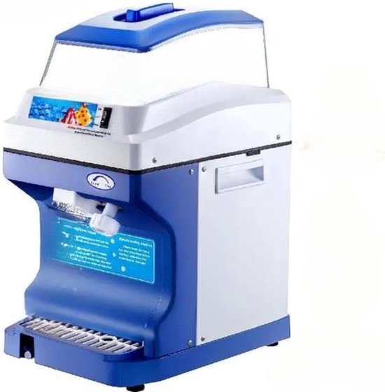 Professionele Ijs Schaafmachine - 120kg/u - 250W - Blauw - Duurzaam van Merkloos