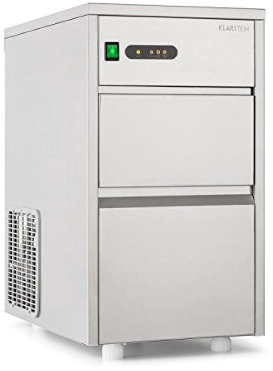 Professionele ijsblokjesmachine - 20 kg per dag, roestvrijstalen behuizing, stil van Merkloos