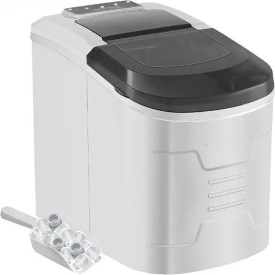 Professionele ijsblokjesmaker - 12KG - Grijs - 12L - Compact ontwerp van Pro