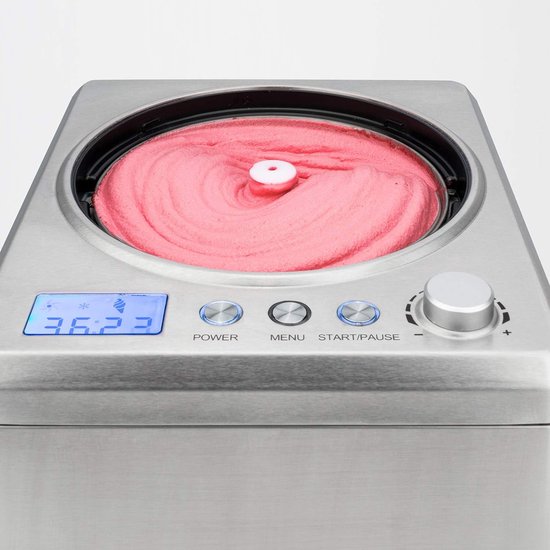 Professionele IJsmachine voor Sorbet en Yoghurtijs - 2L, Snel en Efficiënt van Emerio