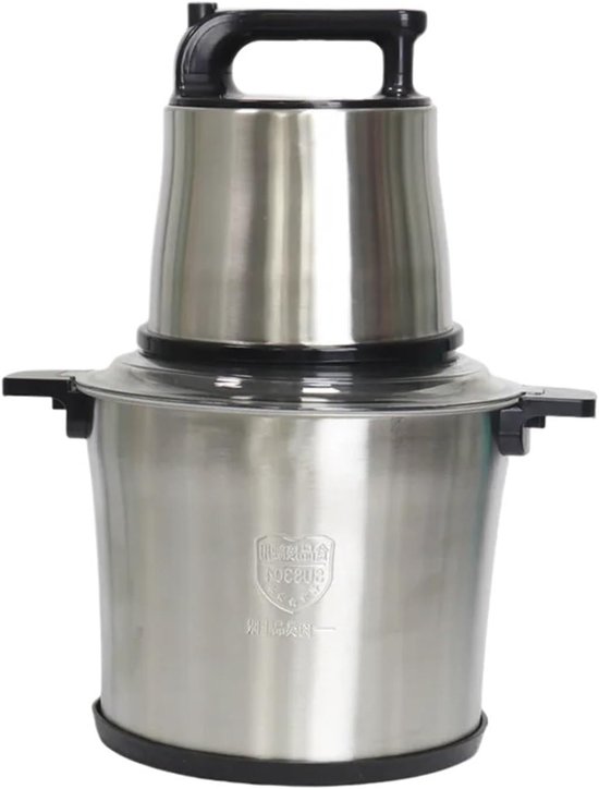 Professionele Keukenmachine - Vleesmolen Blender - Zelf Vlees Malen - 10L Roestvrijstaal - 1100W Vermogen - Zilverkleurig