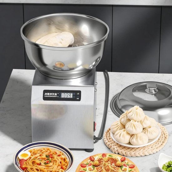 Professionele Kneedmachine - Deegmaker Mixer - Brood Pizza Maken - Dubbele Rotatie Technologie - 5 kg 8 kg - Zilver